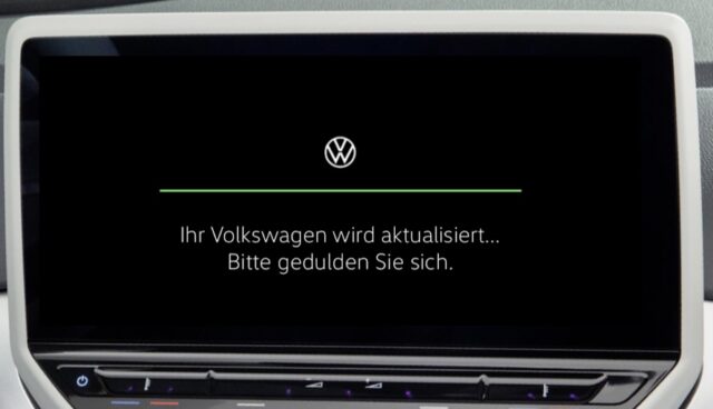 volkswagen meb software update ota bildschirm
